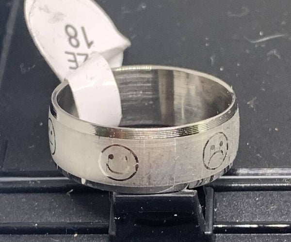 zilverkleurige  ring emoji