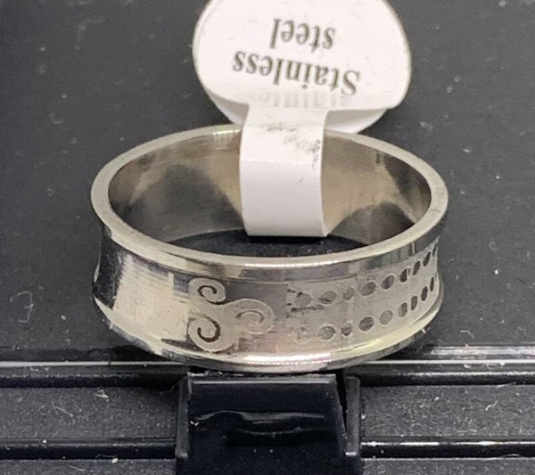 zilverkleurige  ring 1