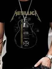 t-shirt metallica gitaar