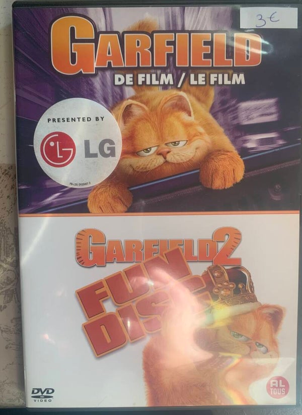 garfield de film en garfield 2.  2dvd's
