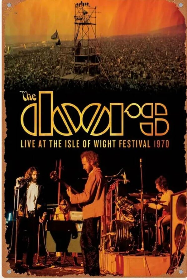muurbord the doors isle festival 1970