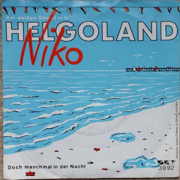 niko - am wiessen strand von helgoland