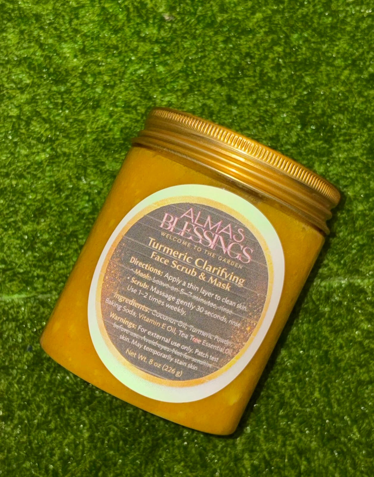 🌿 Turmeric Clarifying Face Scrub & Mask