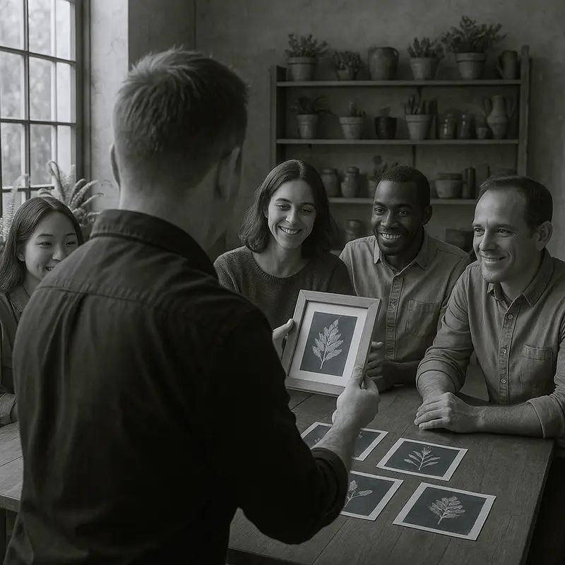 Atelier créatif cyanotype cadeau photo reproduction impression numérique unique original