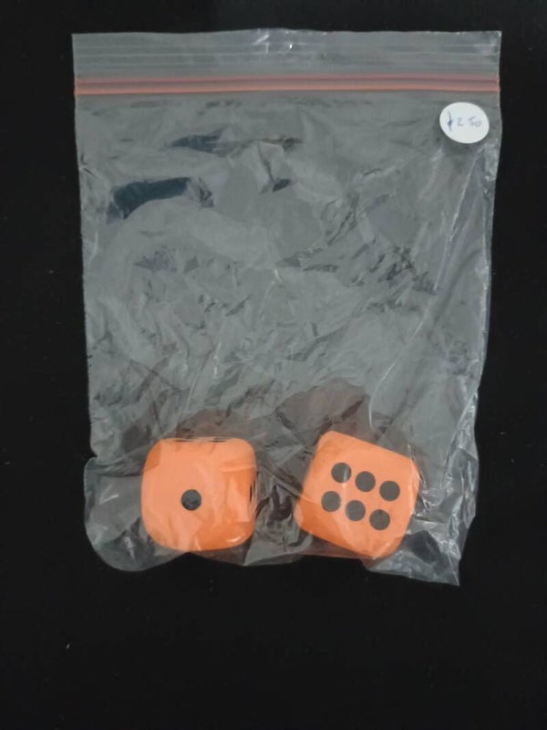 Orange Large Foam Dice (D3: