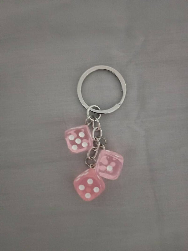 Pink Dice key Ring (E5: