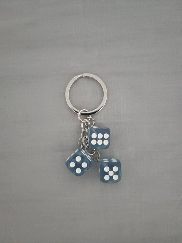 Blue Dice Key Ring (F5: