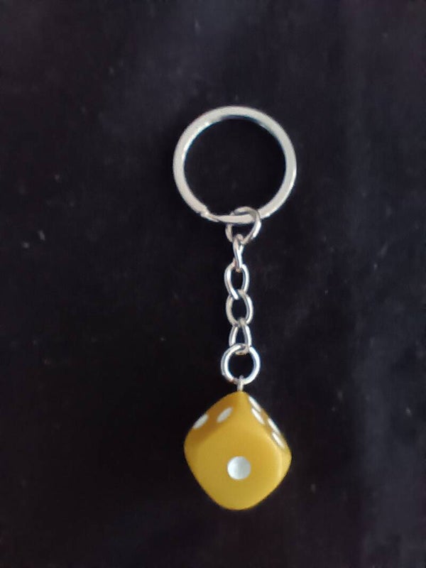 Yellow Dice Key Ring (M2: