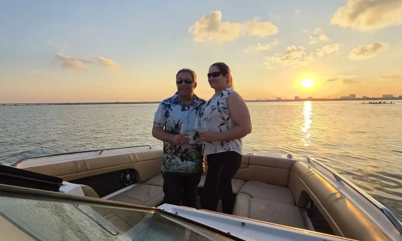 Luxury Sunset anniversary couple