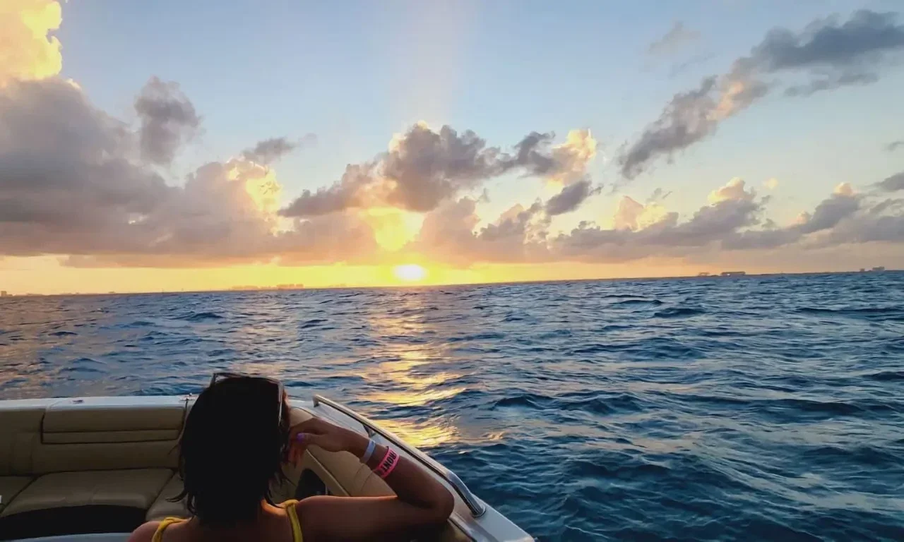 Luxury sunset ocean view