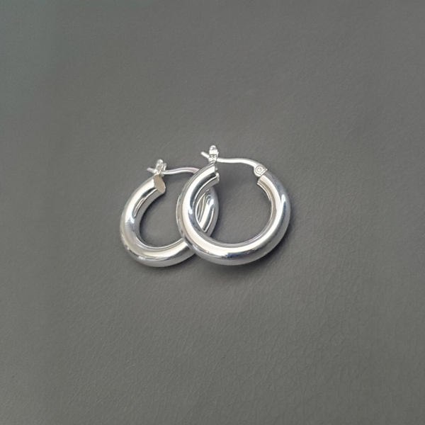 Statement Creolen aus 925er Silber