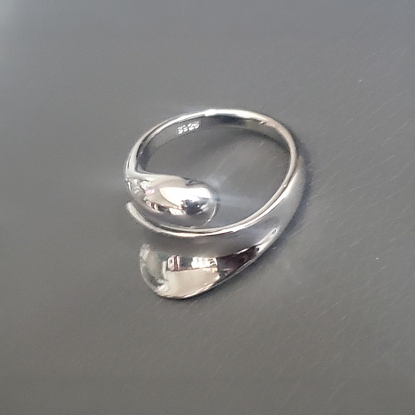 Einstellbarer Statement-Ring 925er Silber