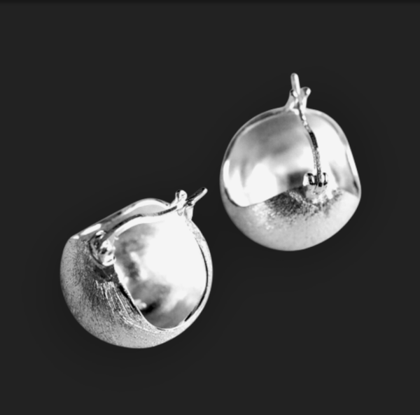 925er gebürstete Creolen