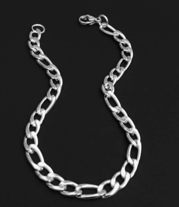 Edelstahl-Gliederarmband, 7 mm.