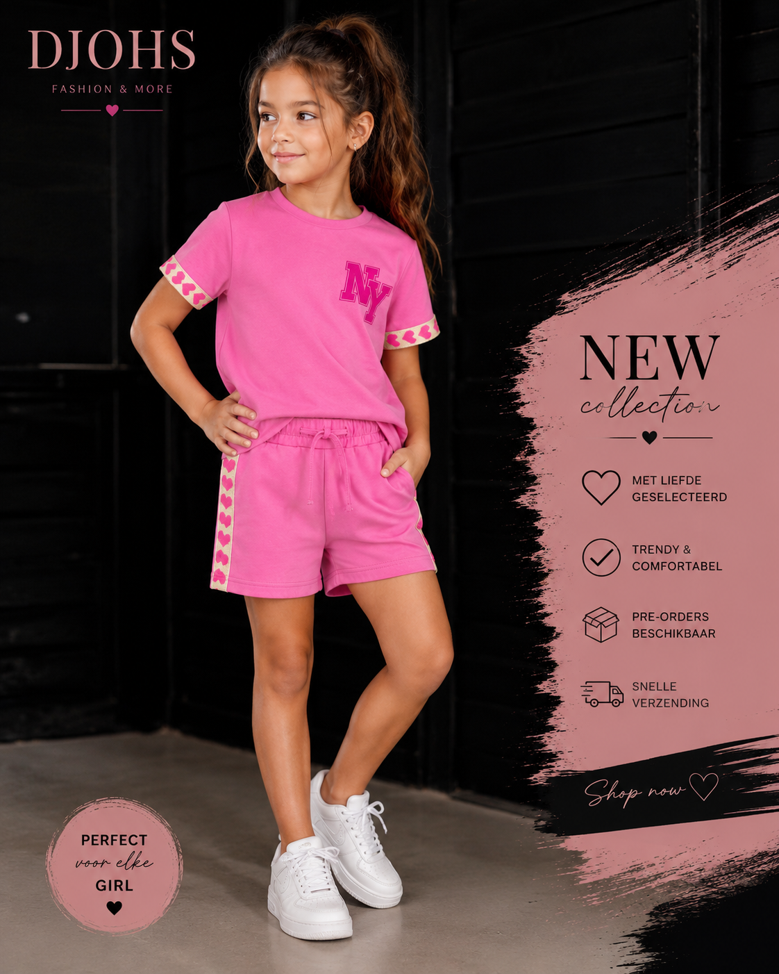 Setje roze NY