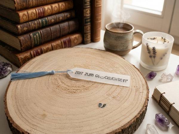 Lesezeichen mit Spruch | Geschenk für Bücherliebhaber | Handmade Bookmark | Leseratte Geschenk | Buchgeschenk | Motivation beim Lesen