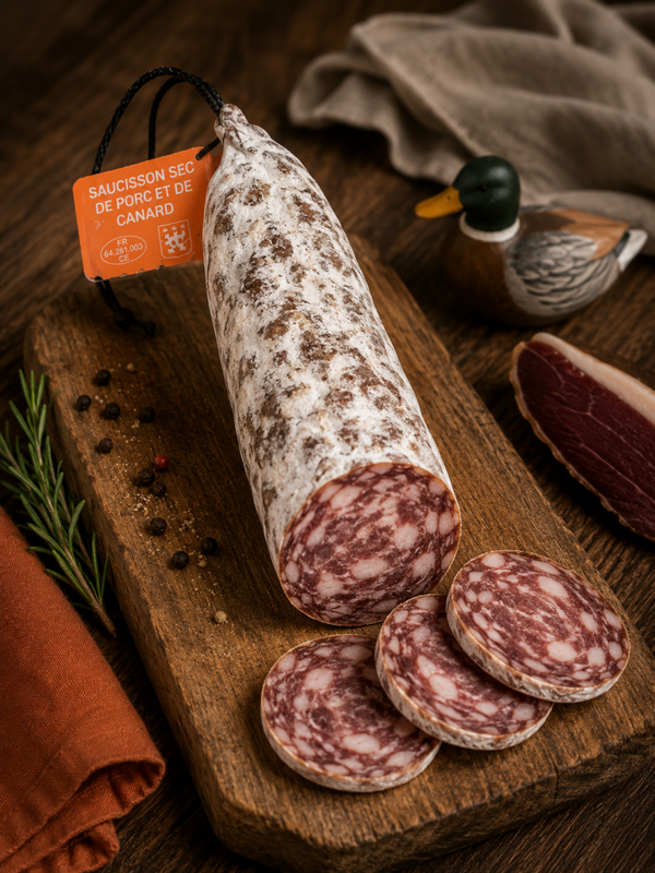 Saucisson porc et canard