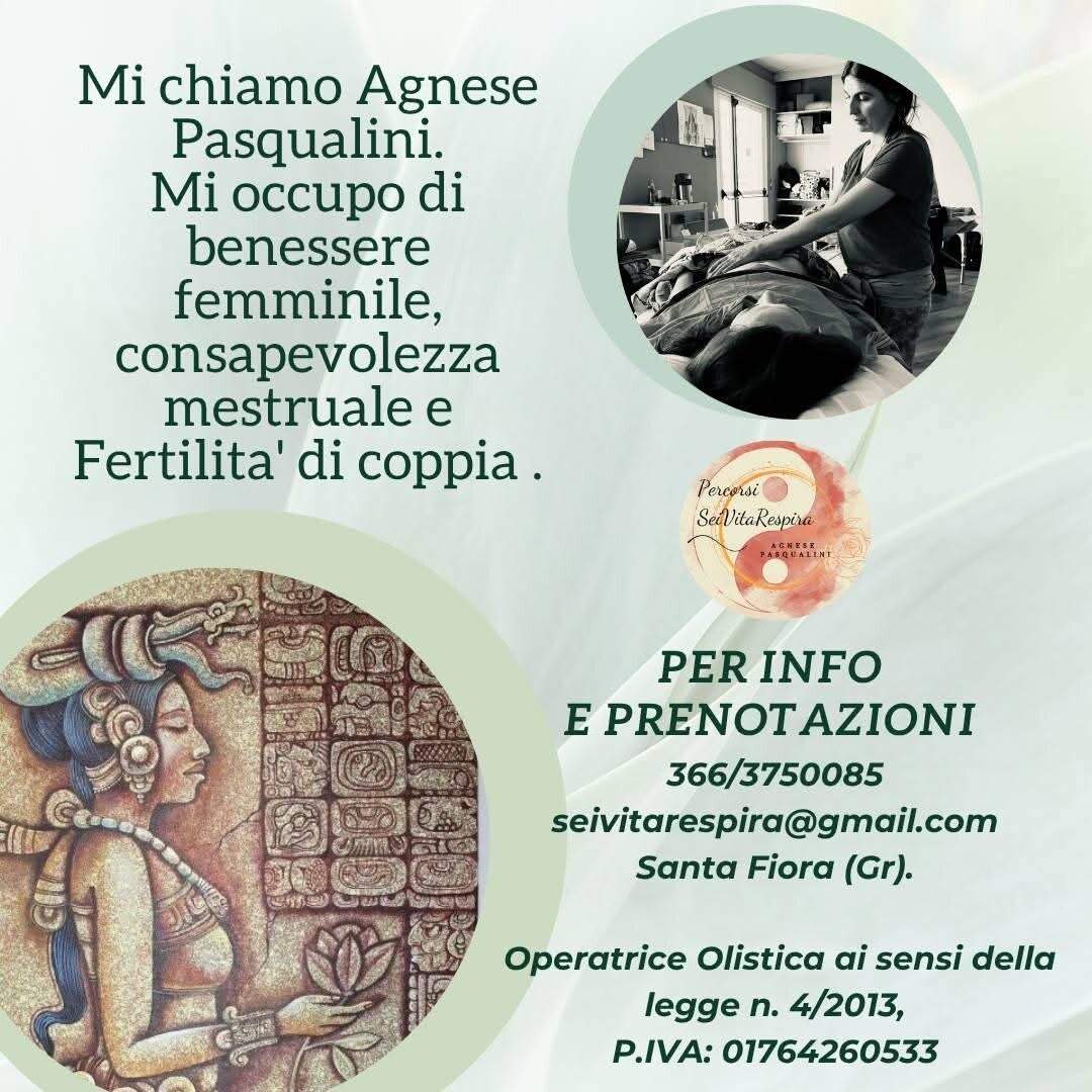 Biglietto da visita che ritrae Agnese Pasqualini . Vi è ritratta Ixchel (chiamata anche Ix Chel o Lady Rainbow).  Nella tradizione Maya, Ixchel è la dea della luna, della fertilità, della gravidanza, del parto e della medicina naturale con le piante.
