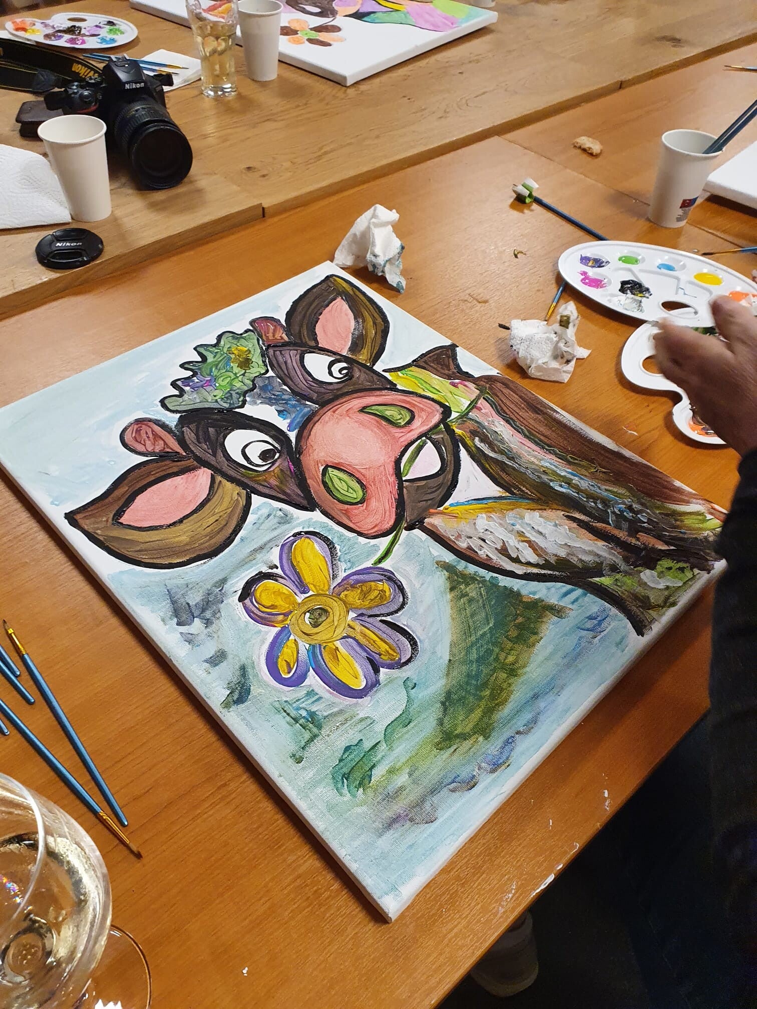 Workshop Vrolijk schilderen 40 x 50