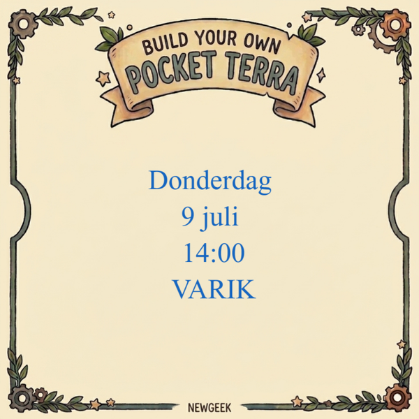 Workshop:  Donderdag 9 juli 14:00 (varik)