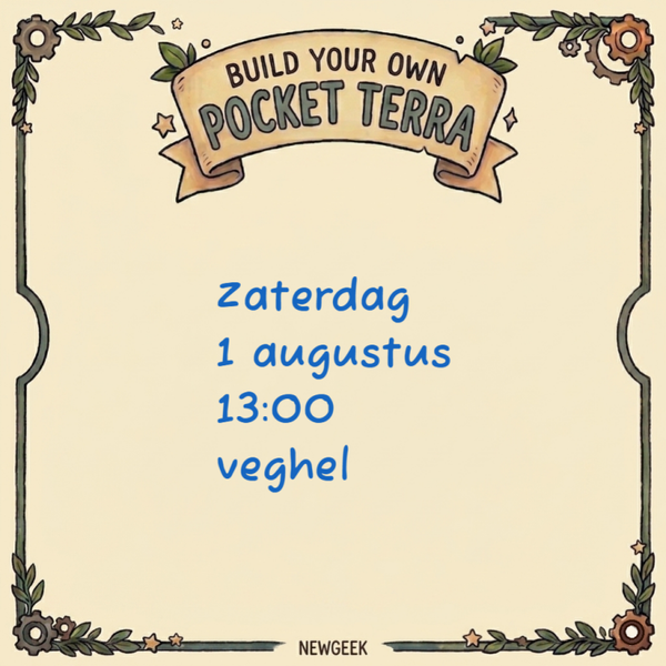 Workshop: BYO Pocket Terra Zaterdag 1 augustus (veghel)