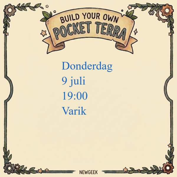 Workshop: Donderdag 9 juli 19:00 (Varik)