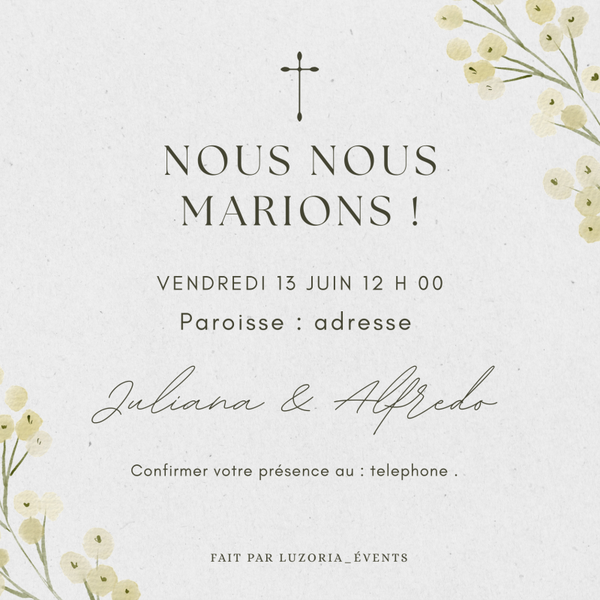 Vos faire-part de mariage