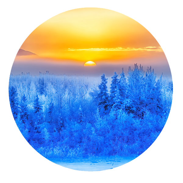 The Glory of a Great Alaskan Winter Sunset