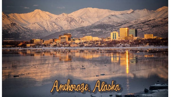 Anchorage Skyline Reflection