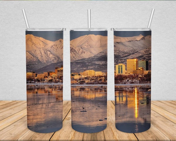 Anchorage Skyline Reflections