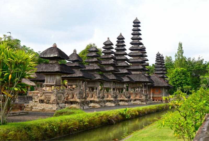 beautiful countryside temple in bali indonesia