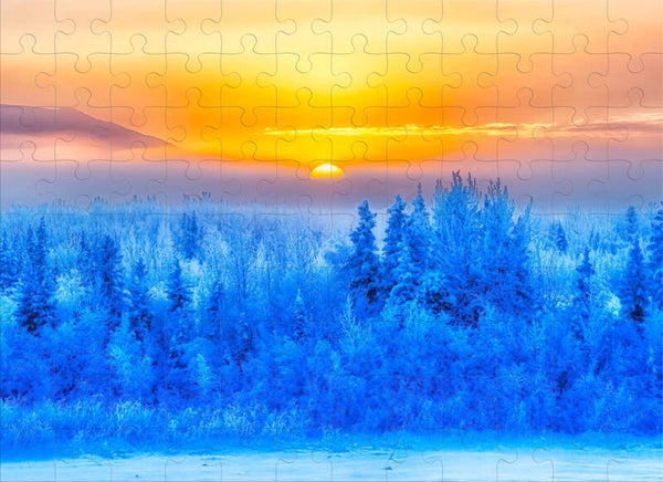 The Glory of a Great Alaskan Winter Sunset