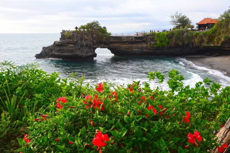 oceanside temple in bali indonesua