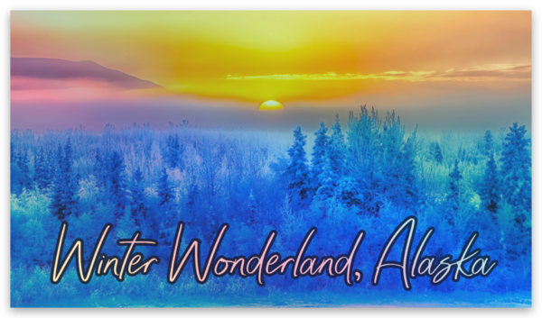 The Glory of a Great Alaskan Winter Sunset