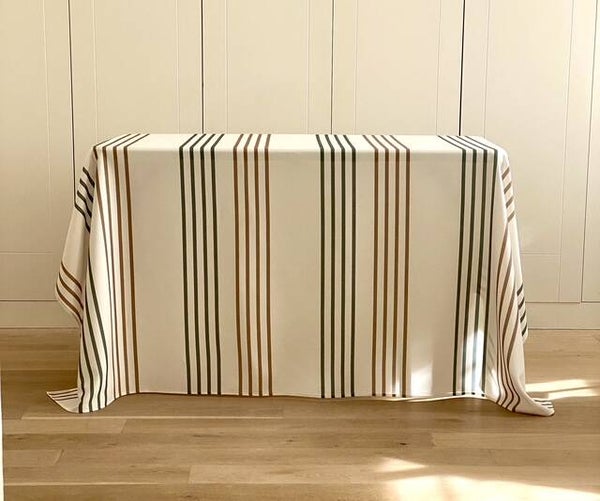 mantel raya bicolor. colección Bomba