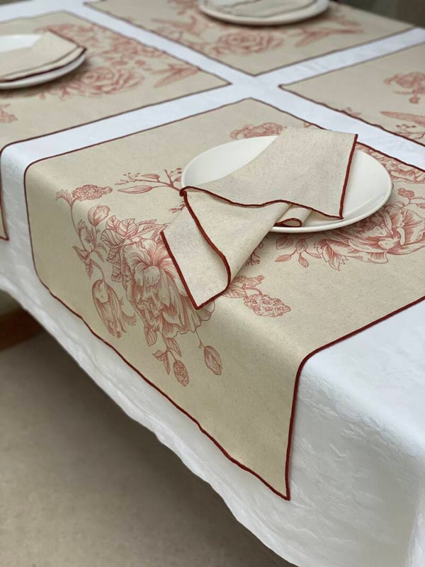 packs de individual pájaros y servilleta