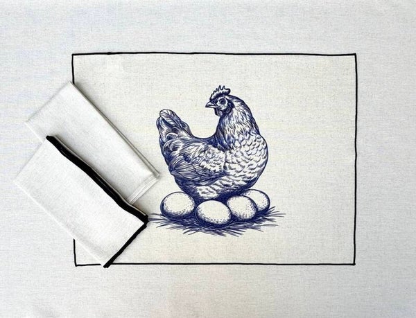 individual resinado Gallina
