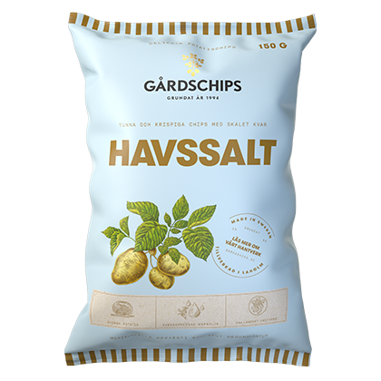 Räfflade havssalt chips