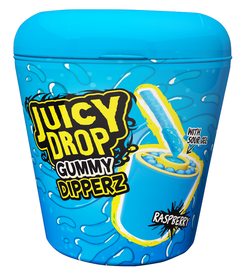Juicy drop gummy dipperz raspberry