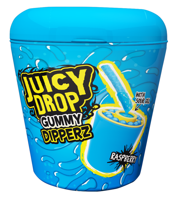 Juicy drop gummy dipperz raspberry