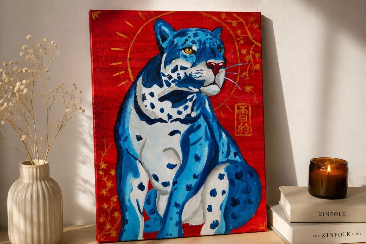 Wild in Rot 30x40