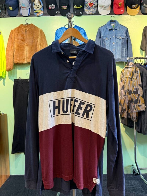 Huffer Mens Long Sleeve Polo
