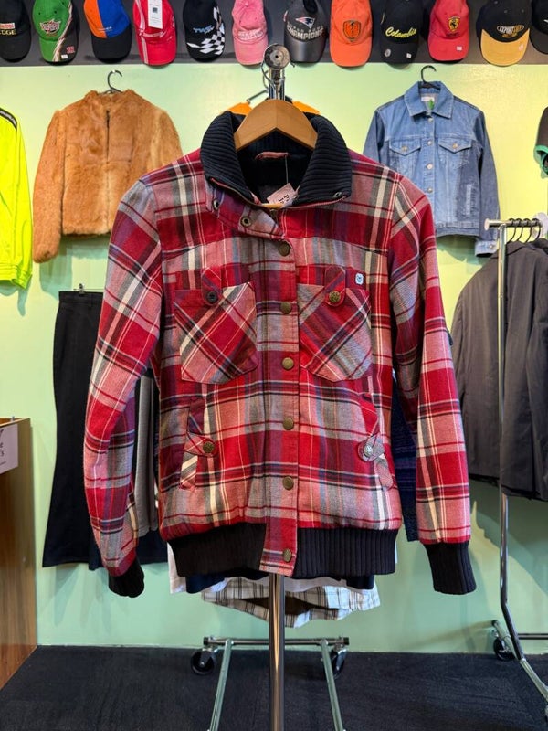 Roxy Red Checkered Women's Jacket