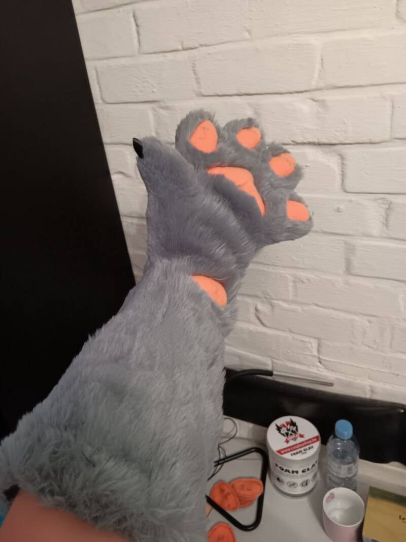 Realistic long sleeved paws