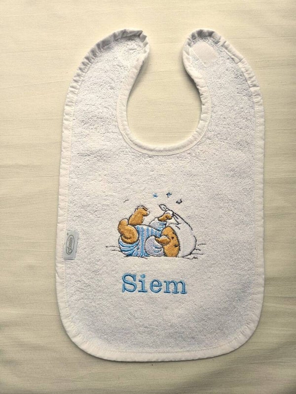 Gepersonaliseerde slab met naam — Bobbi Liggend Blauw