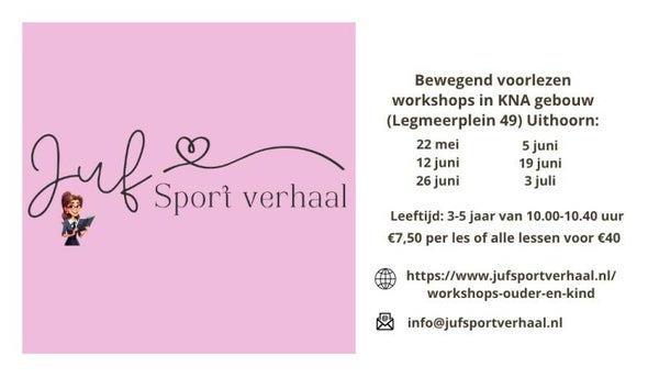 Bewegend voorlezen workshop kortingskaart ouder-kind