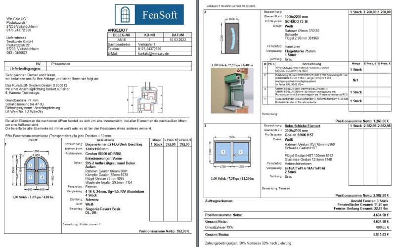 FenSoft - Schnell und einfach zum perfekten Fensterangebot