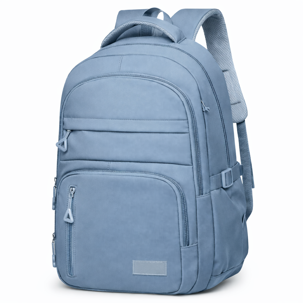 Multifunctionele Schooltas met Tabletvak Blauwgrijs