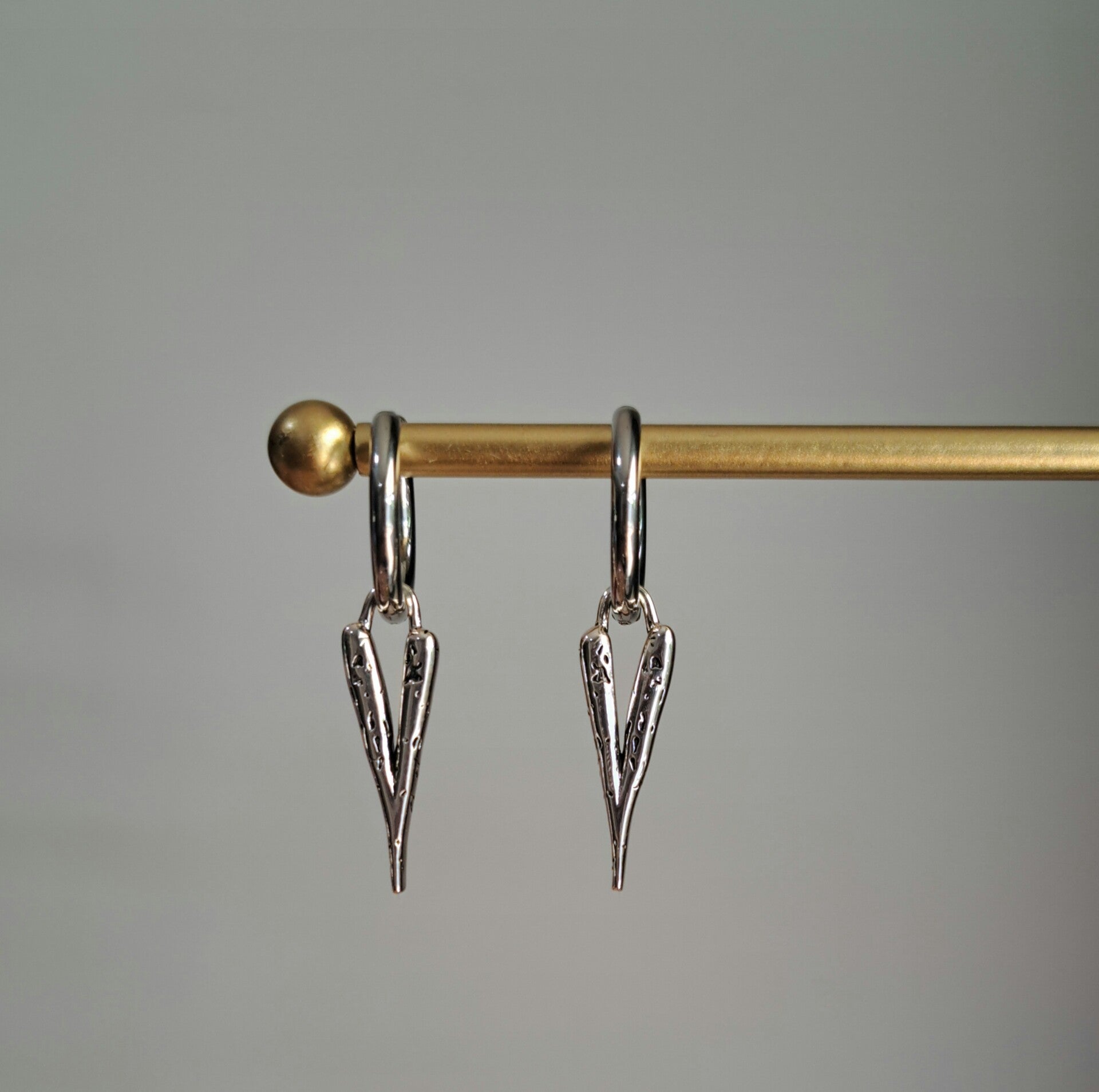 Stainless steel funky hearts