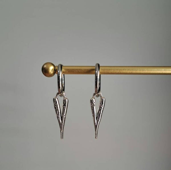 Stainless steel funky hearts